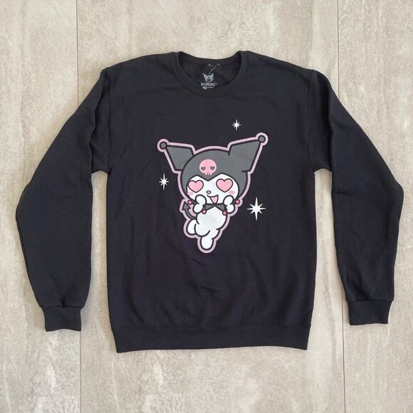 Sanrio Hello Kitty Kuromi Heart Eyes Sweatshirt Adult XL Crewneck Long Sleeve - Picture 6 of 11